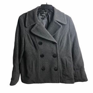 Petite Style & Co Double Breasted Pea Coat LP